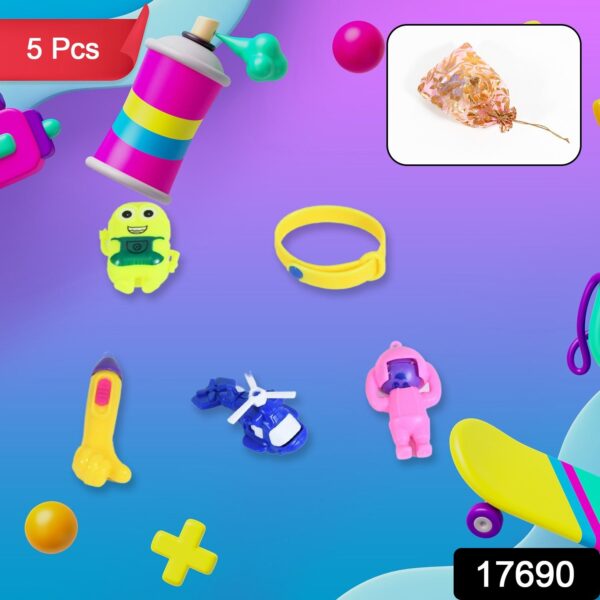 5Pc Toy Combo Kids Best Gift Set Combo Attractive & Unique Toy Combo 5Pc Colorful Toy Combo With Potli Bag - Image 2