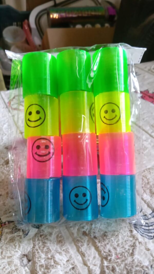 Multicolor Magic Smiley Spring, Spring Toys, Slinky, Slinky Spring Toy, Toy for Kids for Birthdays, Compact and Portable Easy to Carry (12 Pcs Set) - Image 8