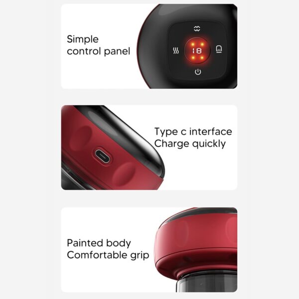 Electric Intelligent Breathing Cupping Massage Instrument The Smart Cupping Therapy Set's Massager for Muscle and Joint Pain Cellulite Massage Back Pain Relief for Back Shoulder Leg (1 Pc) - Image 8