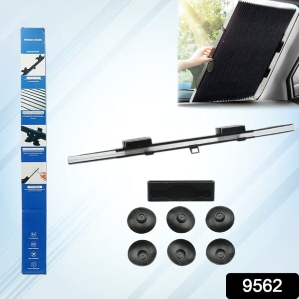 Retractable Long Foldable Windshield Sun Shade for Car (1 Set) - Image 2