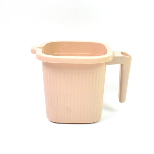 Plastic Square Bath Water Mug (1 Pc / 1000 ML / Mix Color) - Image 5
