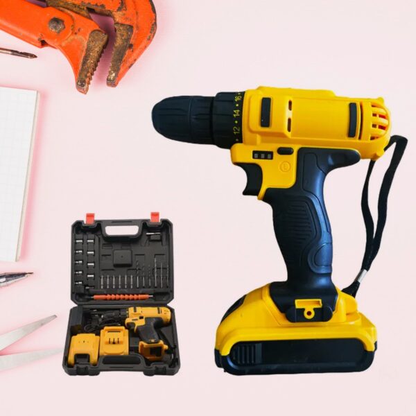 24 V lithium Double battery cordless drill set (29 Pcs Set) - Image 3