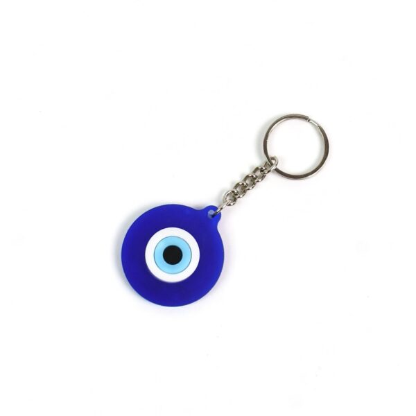 Evil Eye Rubber / Silicone Keychain (1 Pc / Blue Color) - Image 5
