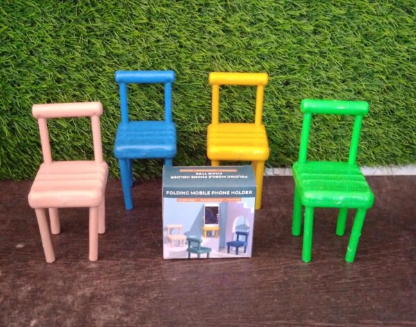 Mobile Phone Holder, Mini Chair Cell Phone Stand, Portable Smartphone Dock, Cellphone Holder for Desktop Design Compatible with All Mobile Phones (1 Pc) - Image 8