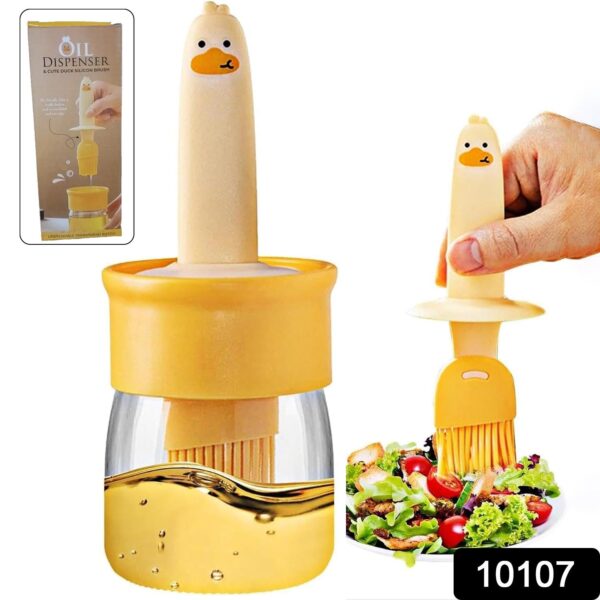 2 in 1 Oil Dispenser Bottle with Silicone Basting Brush (1 Set) - Image 3