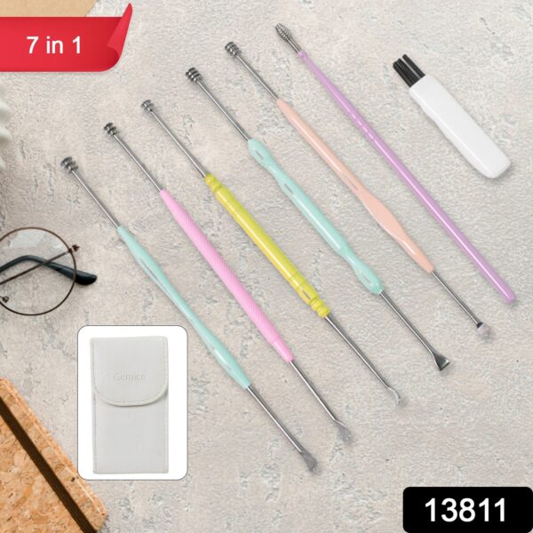 7 Pcs Earwax Removal Kit | Ear Cleansing Tool Set - Image 2