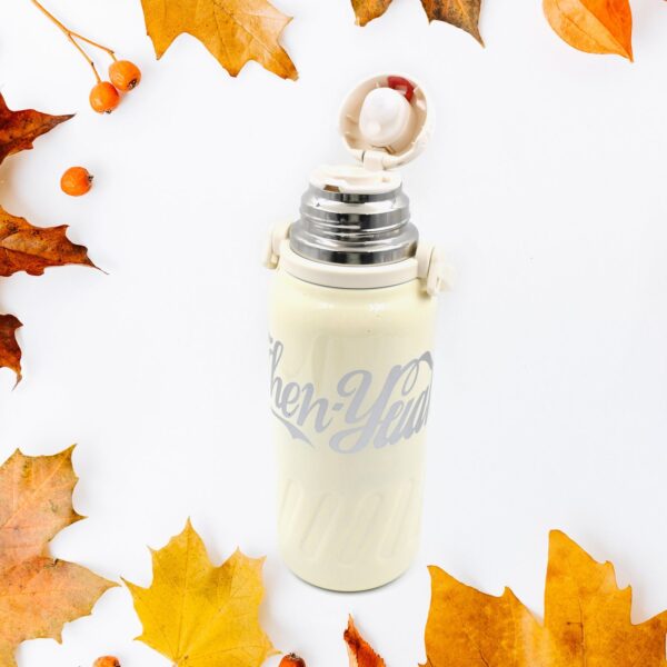 Stainless Steel Vacuum Insulated Water Bottle | Leak Proof Flask for Tea Coffee | With Steel Cup - Image 6