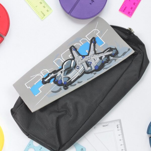 Pencil Pouch With Zipper, Students Pencil Case Large Capacity, Makeup Pouch, Stationery Bag (1 Pc/ 2 Compartment) - Image 4