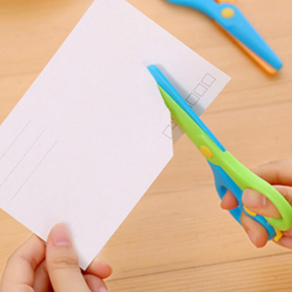 Kids Handmade Plastic Safety Scissors Safety Scissors - Image 5