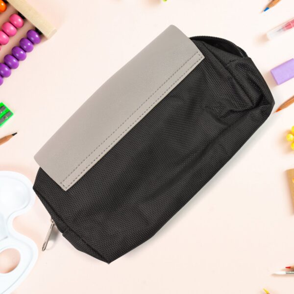 Pencil Pouch With Zipper, Students Pencil Case Large Capacity, Makeup Pouch, Stationery Bag (1 Pc/ 2 Compartment) - Image 6