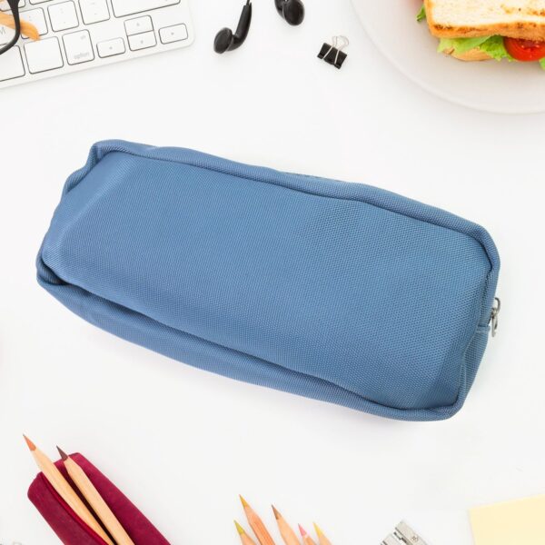 Pencil Pouch With Zipper, Students Pencil Case Large Capacity, Makeup Pouch, Stationery Bag (1 Pc / 2 Compartment) - Image 6