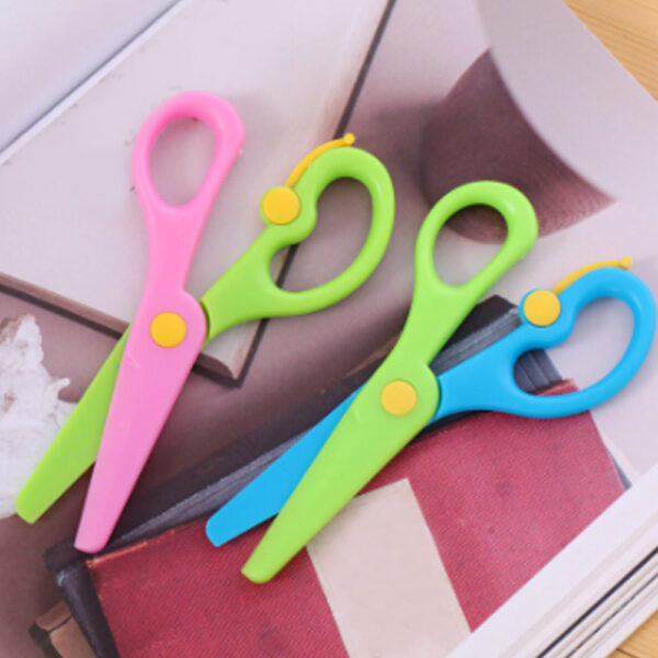 Kids Handmade Plastic Safety Scissors Safety Scissors - Image 6