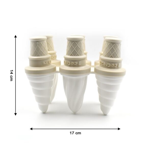 6 Pc ice candy maker Ice Cream Mold used for making ice-creams in all kinds of places including restaurants and ice-cream parlours etc. - Image 11