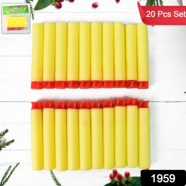 Refill Bullet Darts Soft Round Head Blasters Kids Toy for Gun (20 Pcs Set) - Image 2