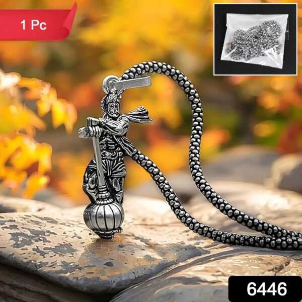 Hanuman Ji Pendant with Gada Religious Jewellery for Men and Women (1 Pc) - Image 2