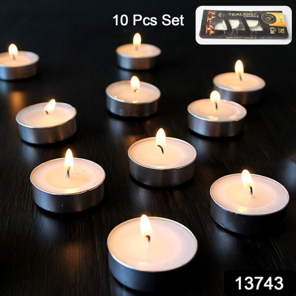 Tealight Candles Set, Smokeless Candles (10 Pcs set) - Image 2