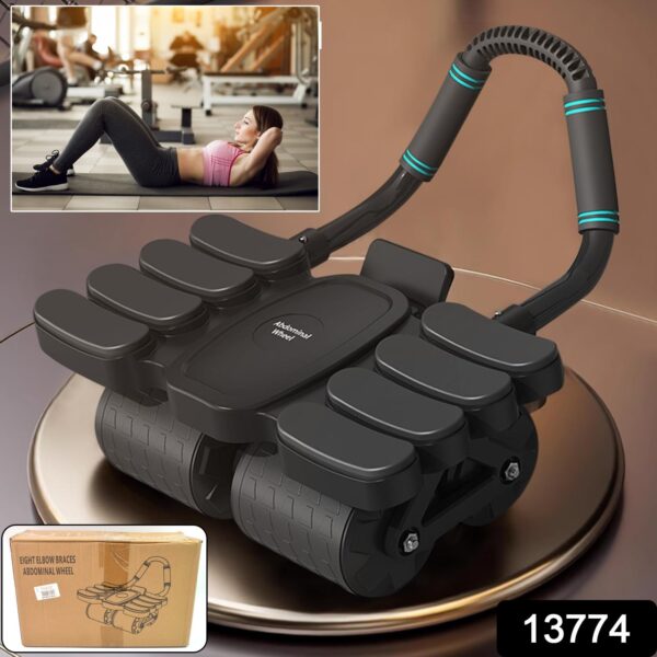 Automatic Rebound Abdominal Wheel with 8 Elbow Supports (1 Pc) - Image 2