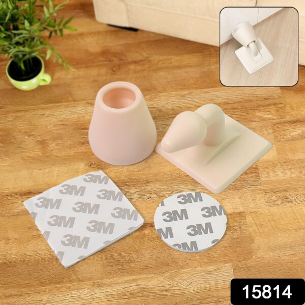 Door Stop Holder Door Stopper Anti-Collision Door Catch for Guard Your Wall (1 pc) - Image 2