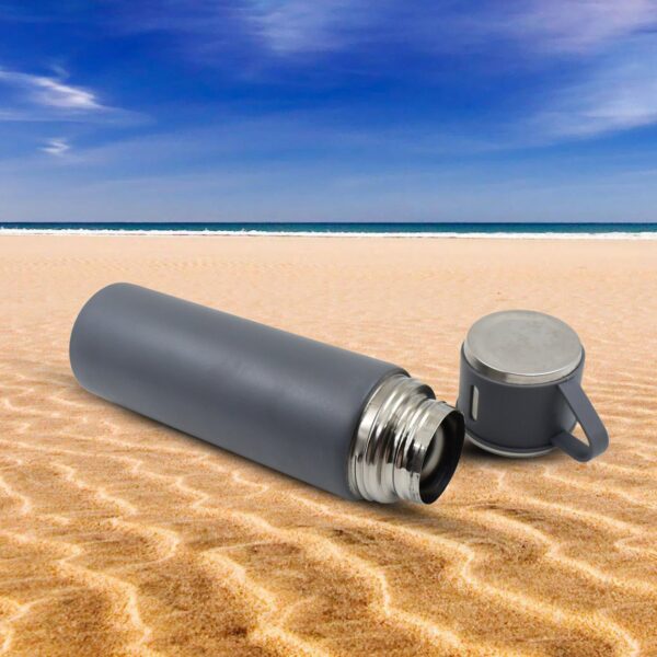 Stainless Steel Vacuum Insulated Water Bottle With Coffee / Tea Mug (500 ML) - Image 3
