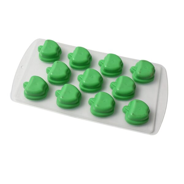 Silicone Mold Ice Cube Tray Creative Sweet Multi Type Ice Tray , Ice Cube Trays Multi Fruit Shape Ice Tray (1 Pc) - Image 3