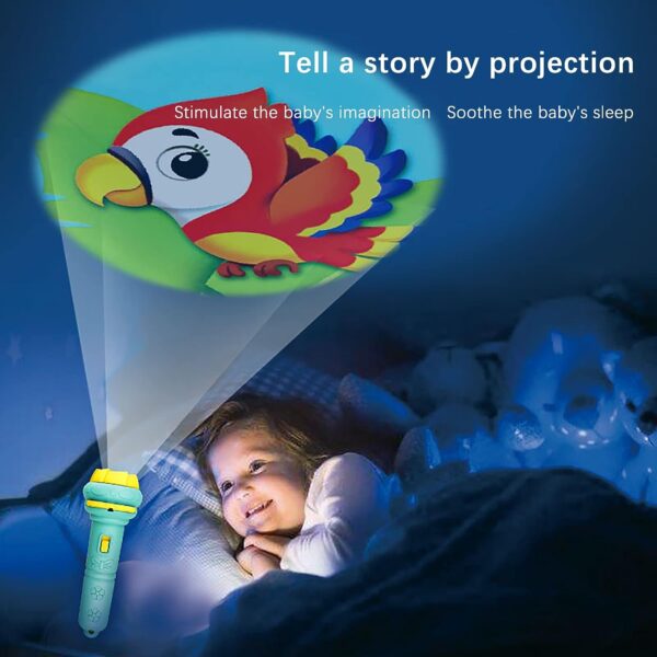 Mini Slide Projector for Kids with 3 Slide and Animated Pattern, Flashlight Torch for Kids, Projector Torch, Educational Learning Toy - Image 5