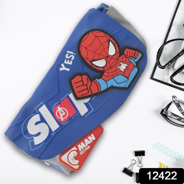 Pencil Pouch With Zipper, Students Pencil Case Large Capacity, Makeup Pouch, Stationery Bag (1 Pc / 2 Compartment) - Image 2