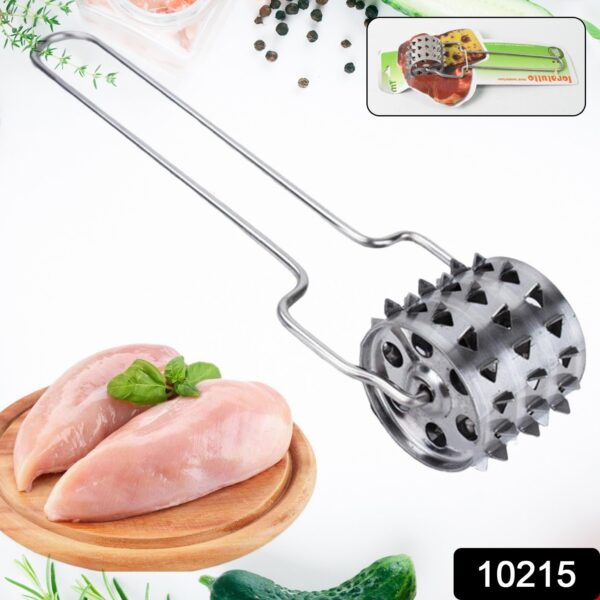 Stainless Steel Meat Tenderiser | Kitchen Multipurpose Hammer (1 Pc) - Image 2