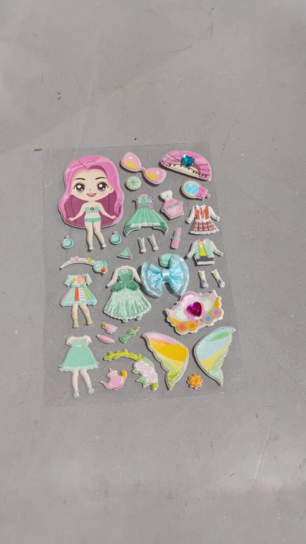 Multipurpose Adhesive 3D Stickers (1 Sheet /15×10 Cm) - Image 7