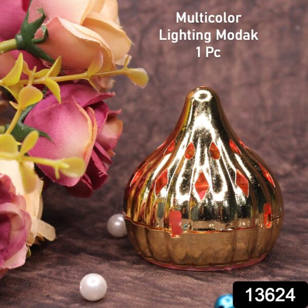 Multicolor Modak Shaped Color Changing LED Light (1 Pc) - Image 2