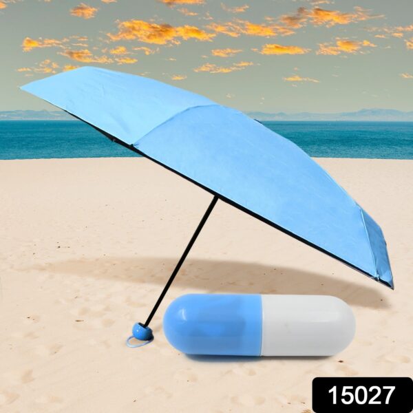 5 Fold Manual Open Umbrella With Capsule Case (1 Pc) - Image 2