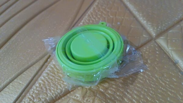 Round Silicone Foldable Glass / Cup, Foldable Travel Mug With Lid (1 Pc) - Image 11