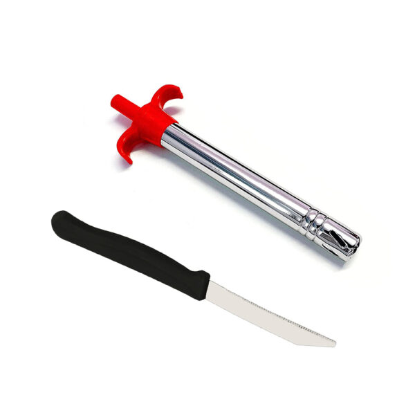 Stainless Steel Electronic Gas Lighter and Knife (2 in 1) - Image 8