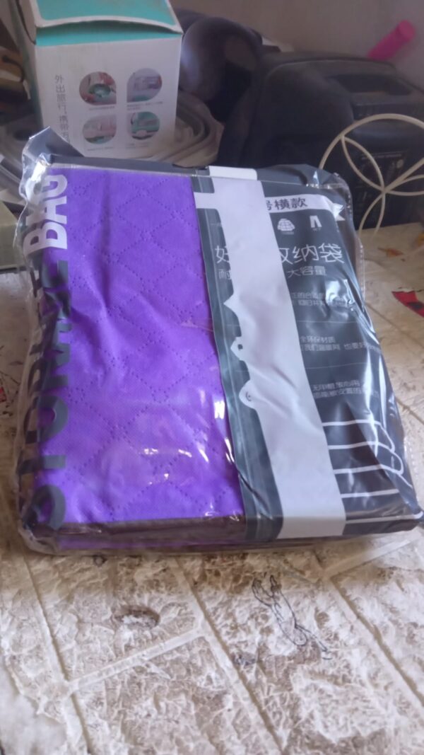 Clothing storage bag with zipper, non-woven storage bag for storing the clothes and sarees. - Image 8