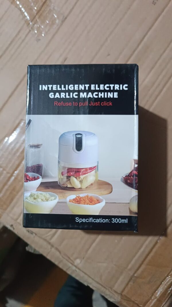USB Rechargeable Mini Electric Garlic Machine / Chopper (300 Ml / 1 Pc) - Image 7