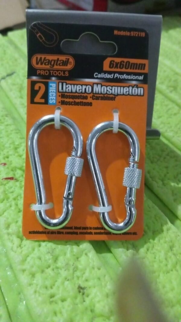 Snap Hook with Screw-Stainless Steel Snap Hook Clip Heavy Duty, Carabiner Clip (6×60 MM / 2 Pcs Set) - Image 7