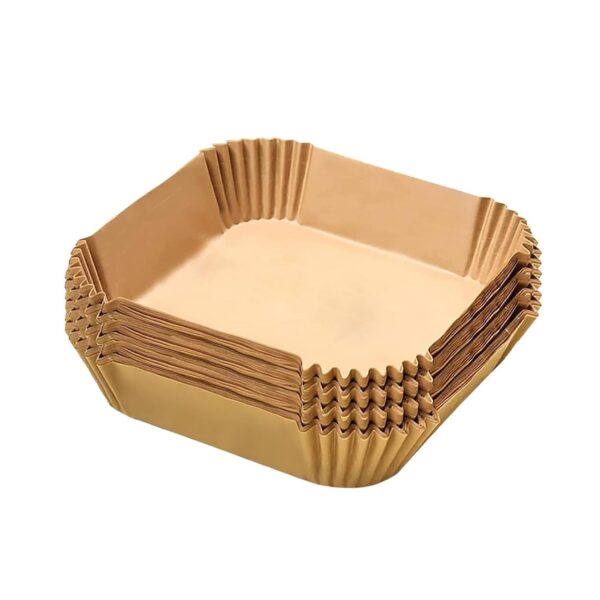Square Air Fryer Disposable Paper Liner  (50 Pcs Set / 160mmx45mm) - Image 5