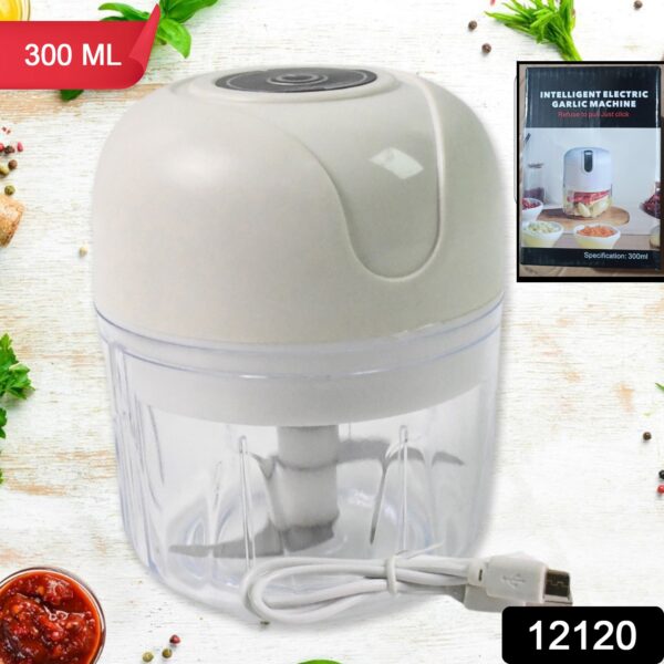 USB Rechargeable Mini Electric Garlic Machine / Chopper (300 Ml / 1 Pc) - Image 2