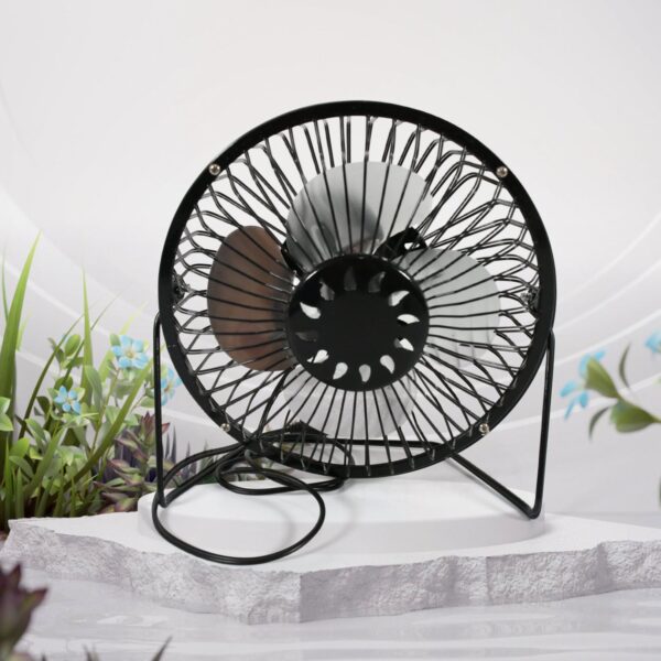 USB Table Desk Personal Metal Electronic Fan, Compatible with Computers, Laptops, Student Dormitory, Suitable For Office, School Use (1 Pc) - Image 4