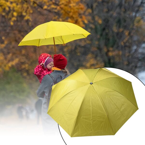 Vegetable shaped Folding Umbrella, Plastic Case Creative Fashion Folding Mini Sun Shade Rain Umbrella, Unique Umbrella, Sun & UV Protection, Cute Design (1 Pc) - Image 3