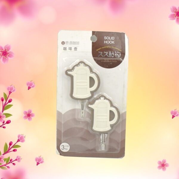 Multipurpose Wall Hooks: Strong & Self-Adhesive for Bathroom, Kitchen, Office ( Mix Design ) - Image 2