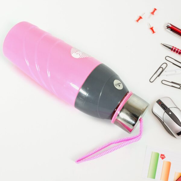 Plastic Sports Insulated Water Bottle with Dori Easy to Carry High Quality Water Bottle, BPA-Free & Leak-Proof! For Kids' School, For Fridge, Office, Sports, School, Gym, Yoga (450 ML / 1 Pc / Multi Color) - Image 3