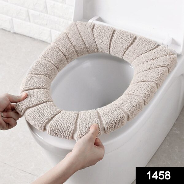 Winter Comfortable Soft Toilet Seat Mat Cover Cushion Plush - Image 2