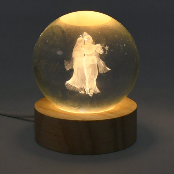3D Crystal Ball lamps for Bedroom 3D Lamps for Home Decoration 3D Crystal Ball Night Light Gifts for Women Gifts for Men Room Decor Items for Bedroom for Friend and Family (1 Pc) - Image 3