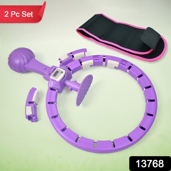 Smart Hula Hoops With Waist Support Belt (2 Pcs Set) - Image 2