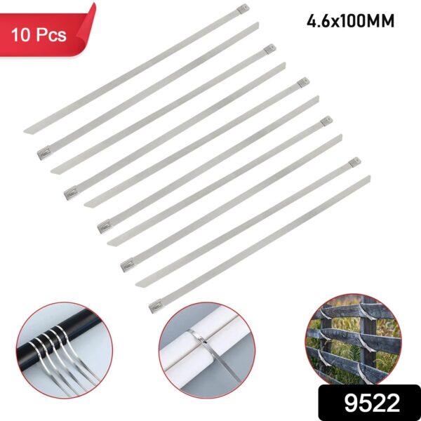 Stainless Steel Cable TIE  (4.6x100MM / 10 pcs Set) - Image 2
