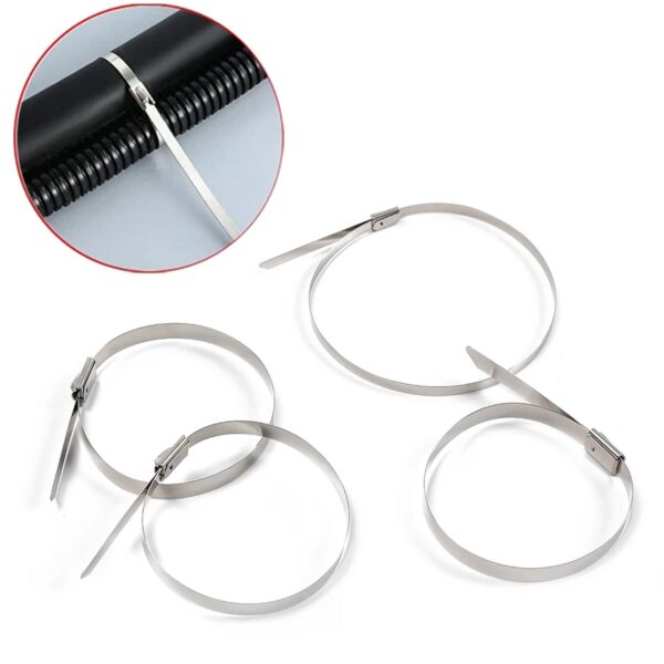 Stainless Steel Cable TIE  (4.6x100MM / 10 pcs Set) - Image 3