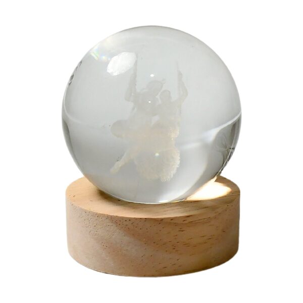 3D Crystal Ball lamps for Bedroom 3D Lamps for Home Decoration 3D Crystal Ball Night Light Gifts for Women Gifts for Men Room Decor Items for Bedroom for Friend and Family (1 Pc) - Image 4
