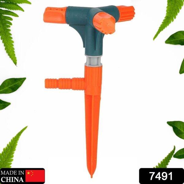 3 Arm 360° Rotating Garden Sprinkler - Image 2