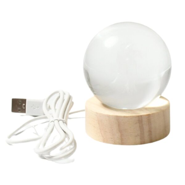 3D Crystal Ball lamps for Bedroom 3D Lamps for Home Decoration 3D Crystal Ball Night Light Gifts for Women Gifts for Men Room Decor Items for Bedroom for Friend and Family (1 Pc) - Image 5
