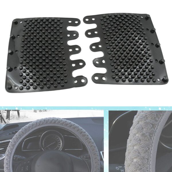 Silicon Car Massage Steering Cover High Quality Suitable For All Car (2 Pc Set) - Image 3